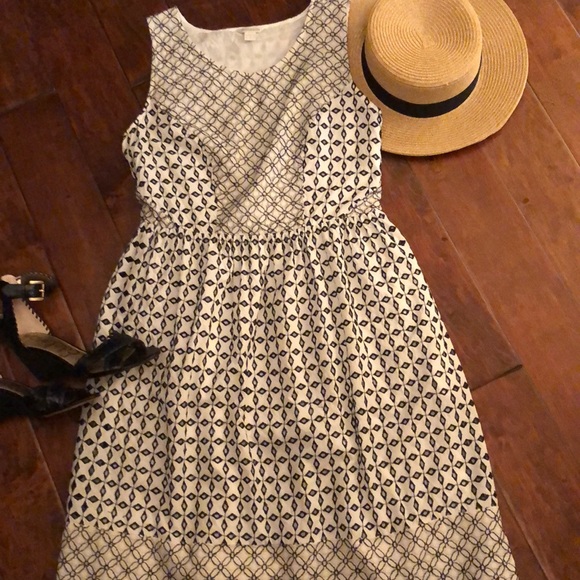 Monsoon Dresses & Skirts - Black&white eyelet and lace dress